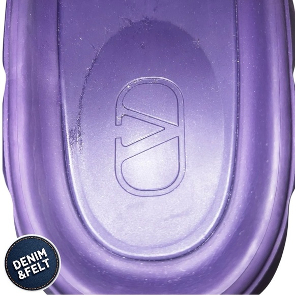 Valentino Garavani‎ Men\'s Maxi Stud Purple Pool Slides | PRELOVED ? main image 5
